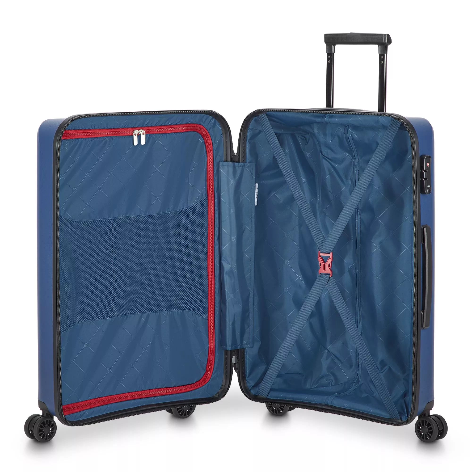 Modo by Roncato Trolley Medio Rigido 4 Ruote da Viaggio 66x43,5x25 BLU TU | Giò Fashion