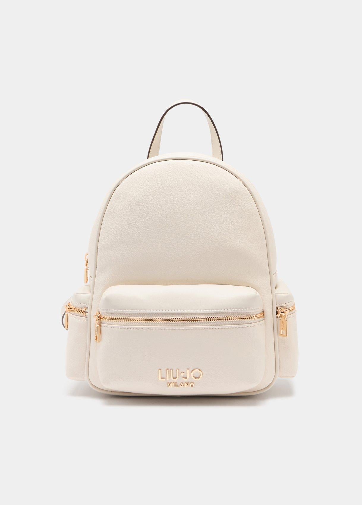 Zaino Liu Jo Milano con Tasca Frontale e Chiusura Zip Cream TU | Giò Fashion