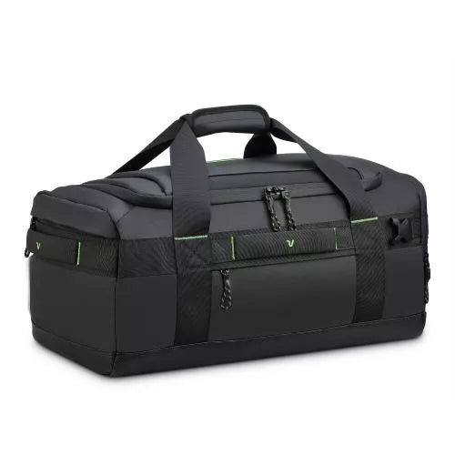 Borsone sportivo compatto con tasche e tracolla regolabile NERO TU | Giò Fashion