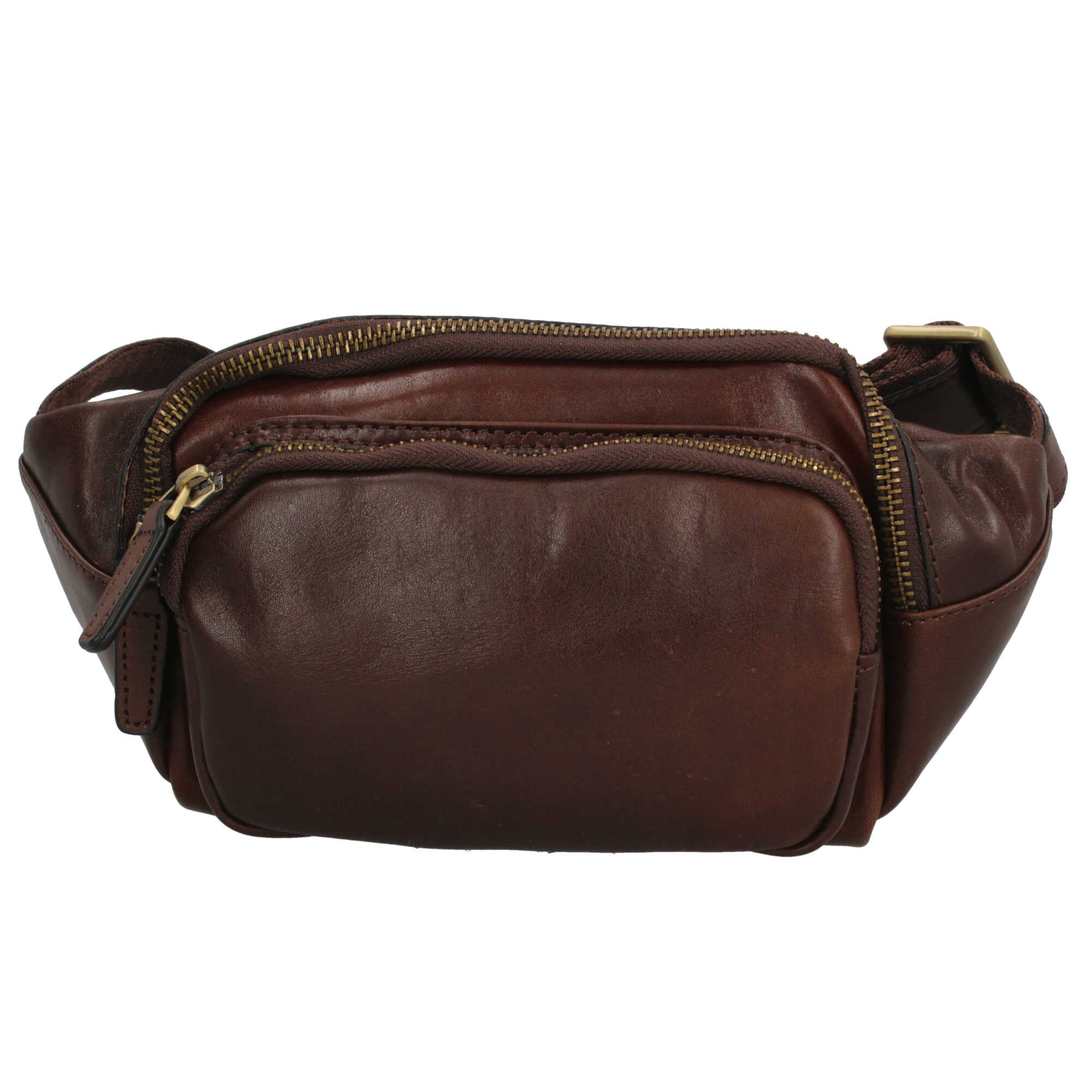 Marsupio in vera pelle artigianale Made in Italy Marrone TU | Giò Fashion