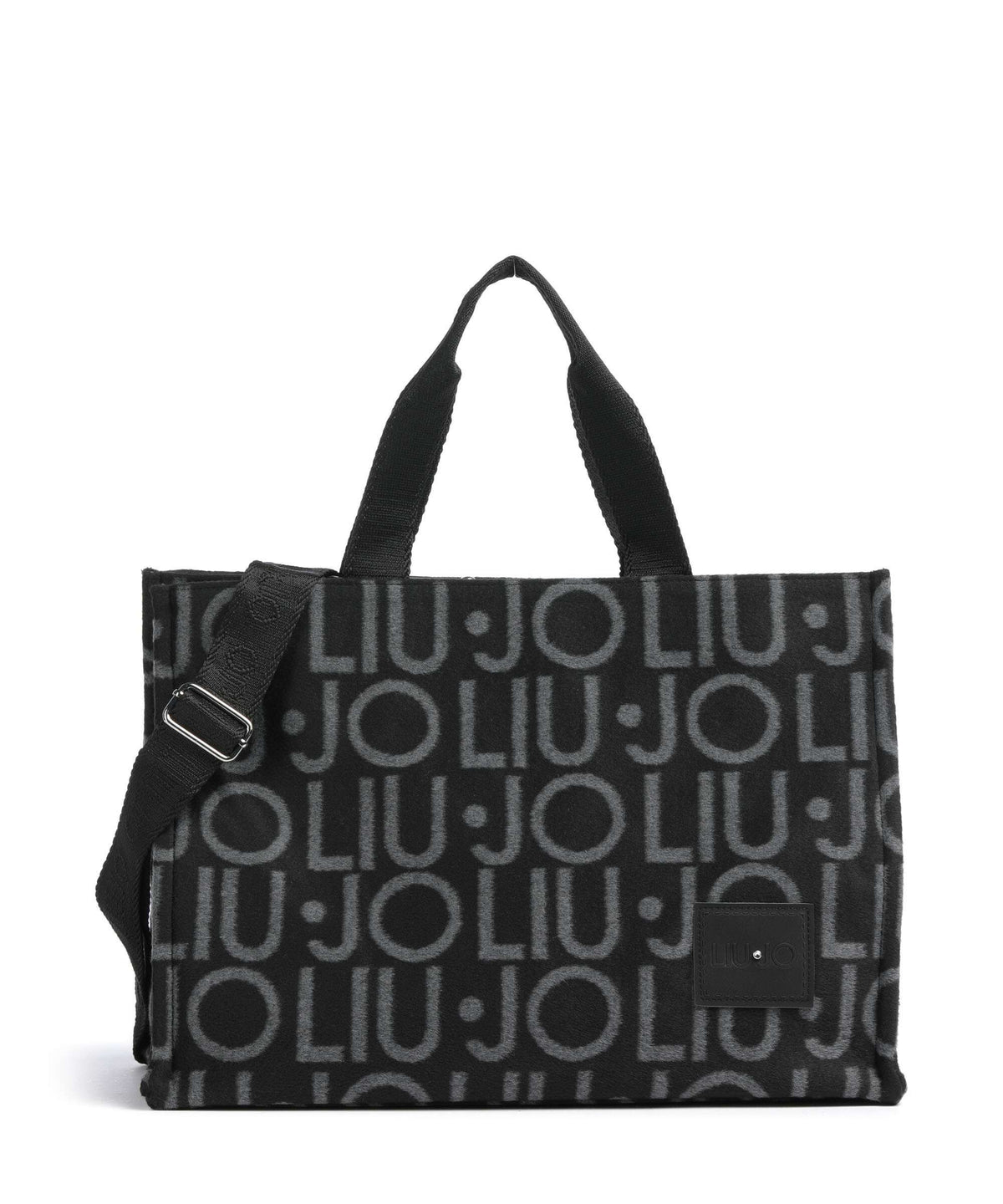 Liu Jo Tote Bag Grande Donna Jacquard con Logo e Tracolla