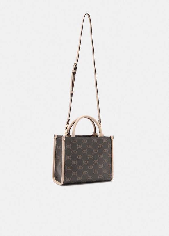 Borsa a mano Liu Jo con tracolla e stampa monogram