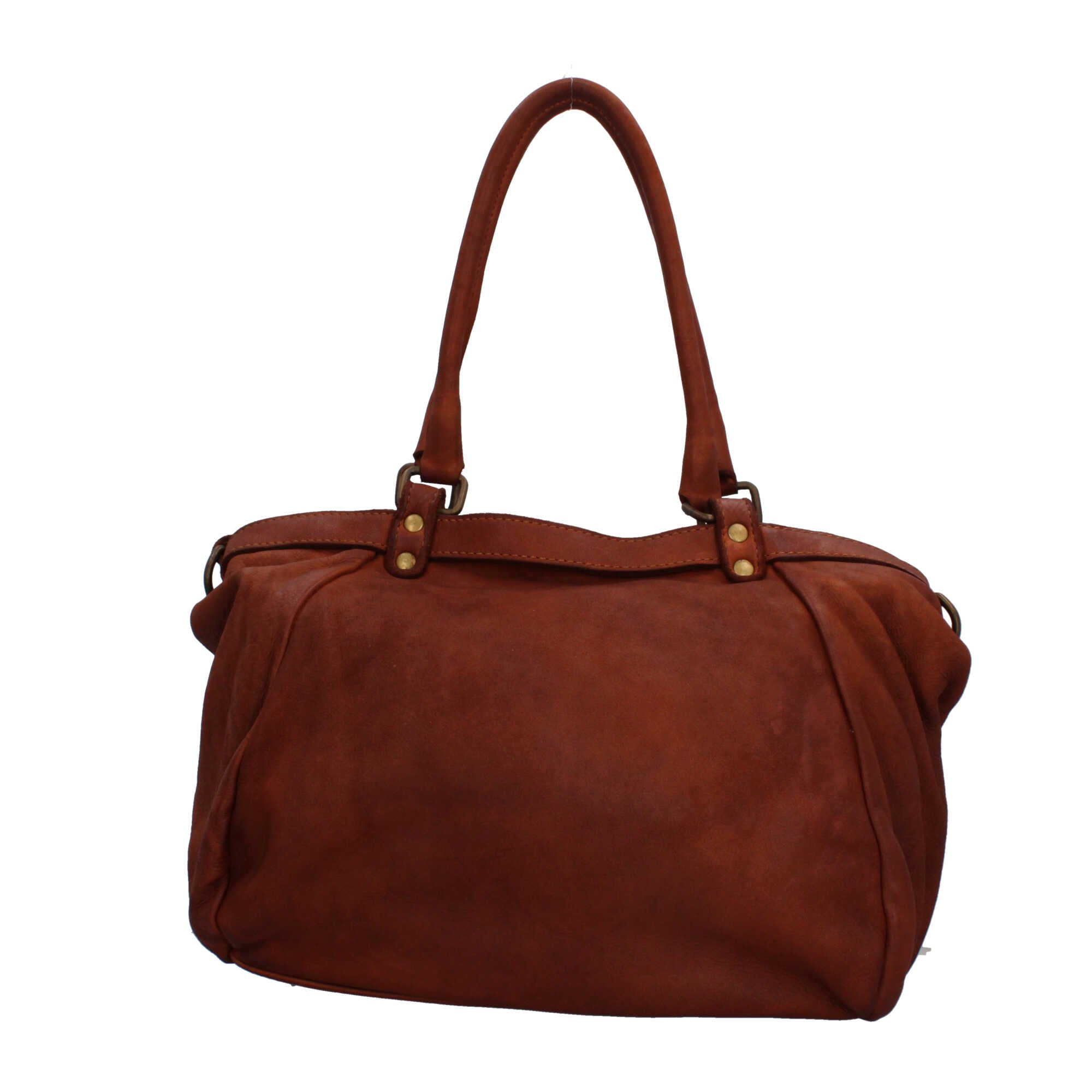 Borsa Made in Italy in pelle intrecciata con tracolla