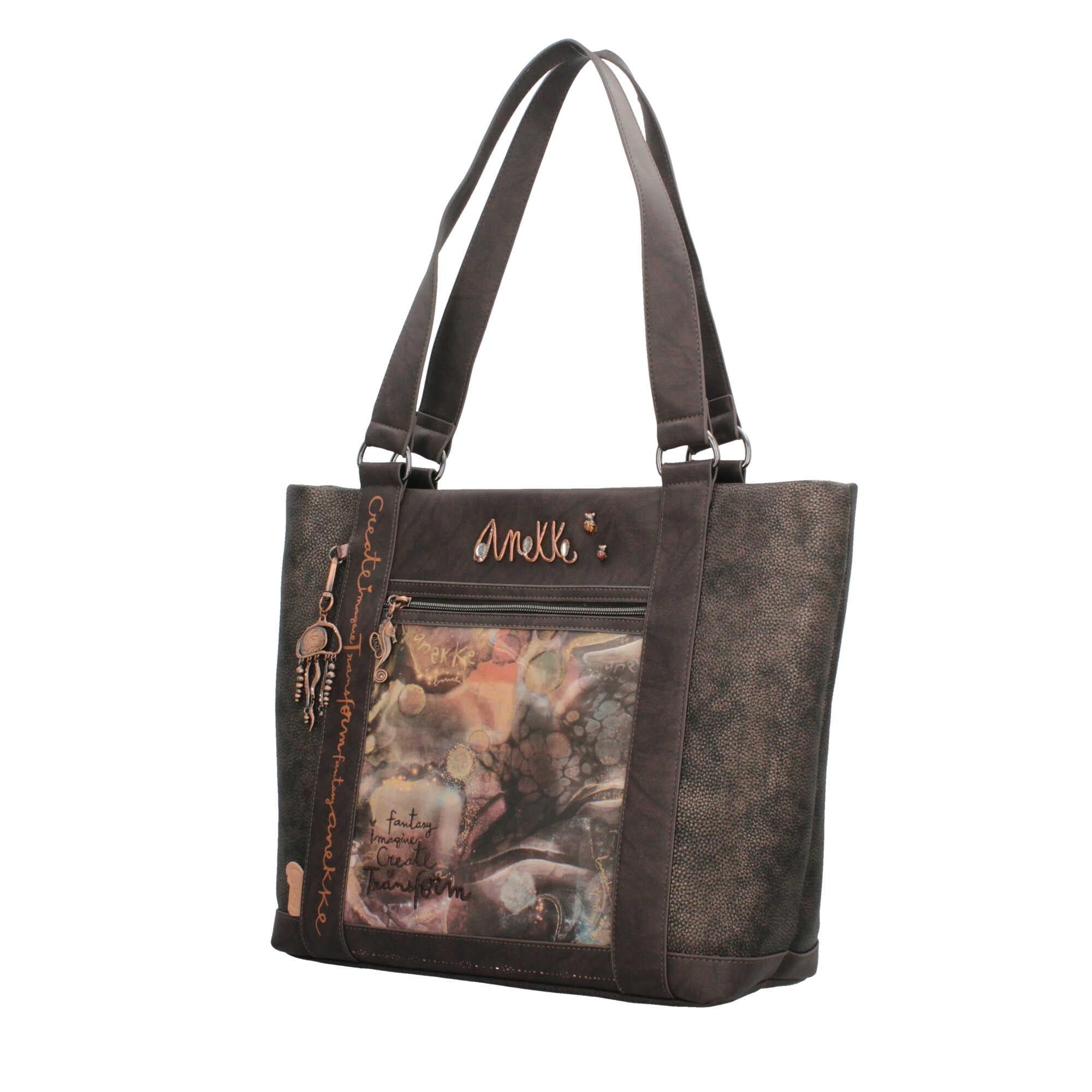 Borsa Shopper Anekke con Dettagli Artistici