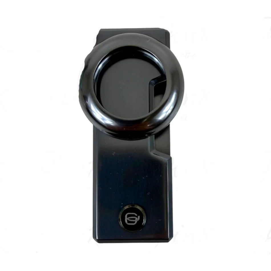 Piquadro Portachiavi Modulare Personalizzabile in Pelle e Alluminio Modus Nero con Porta AirTag e CONNEQU 4.0