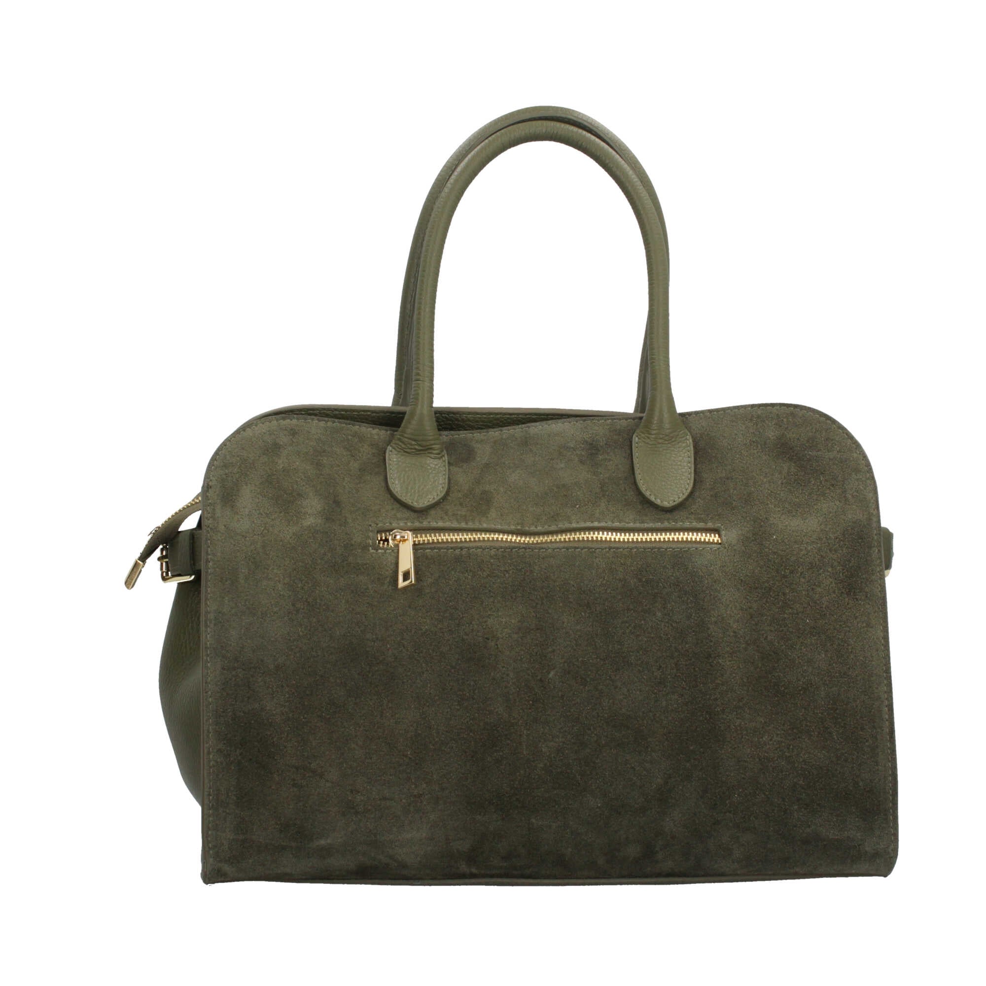 Borsa shopping a spalla in vera pelle Made in Italy