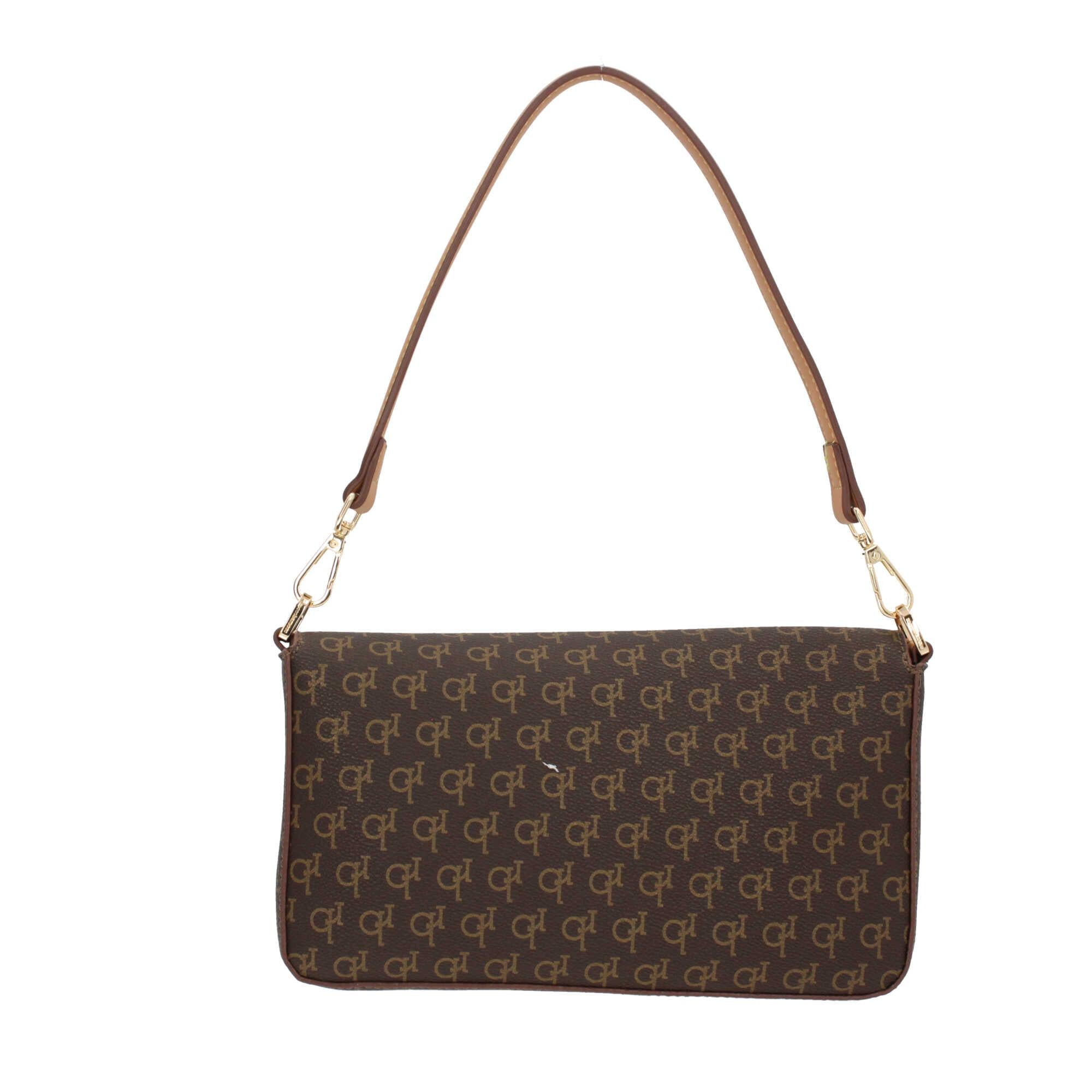 Borsa Baguette Large Roccobarocco Monogram