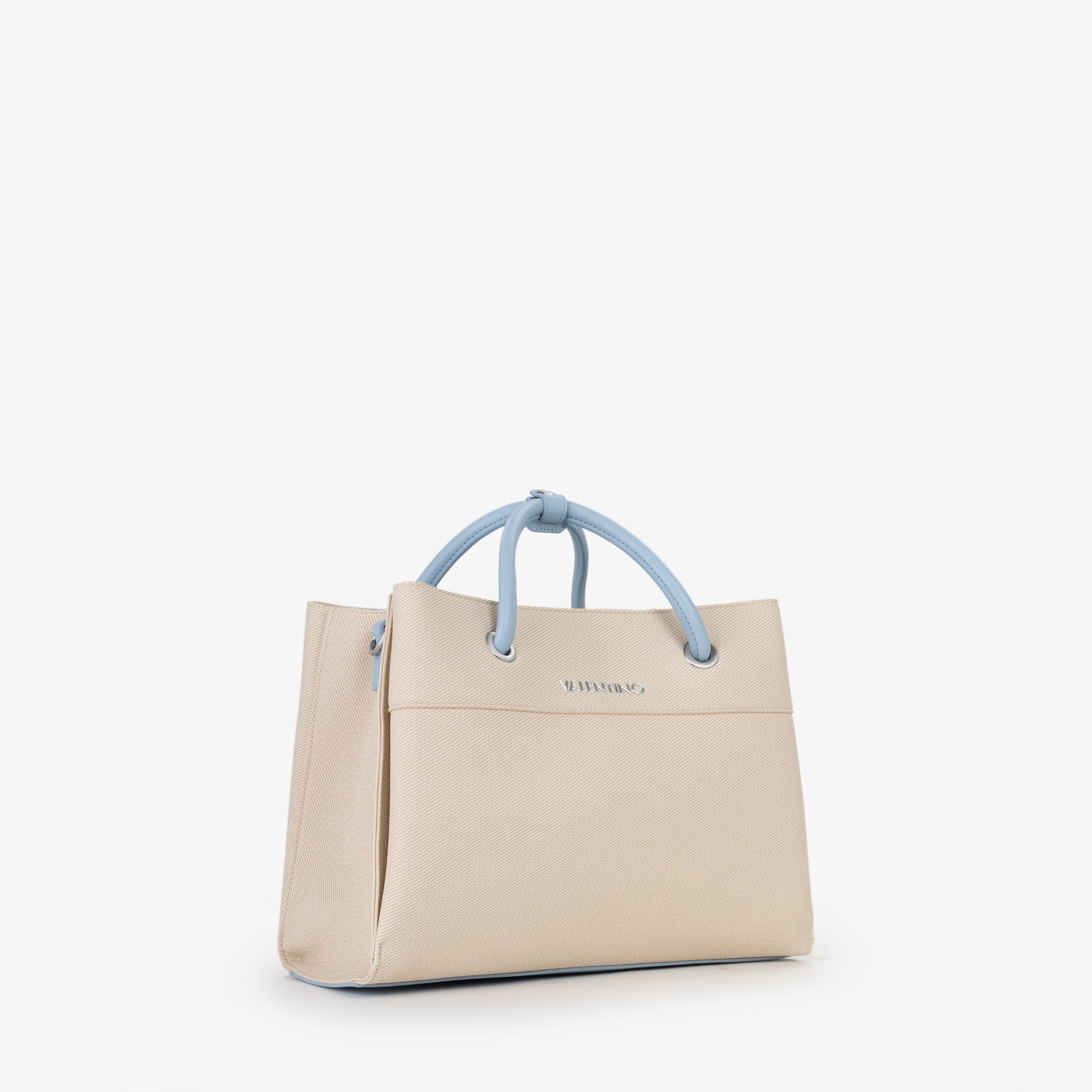 Borsa a mano Mario Valentino in tessuto con manici rigidi e tracolla regolabile AVIO TU | Giò Fashion