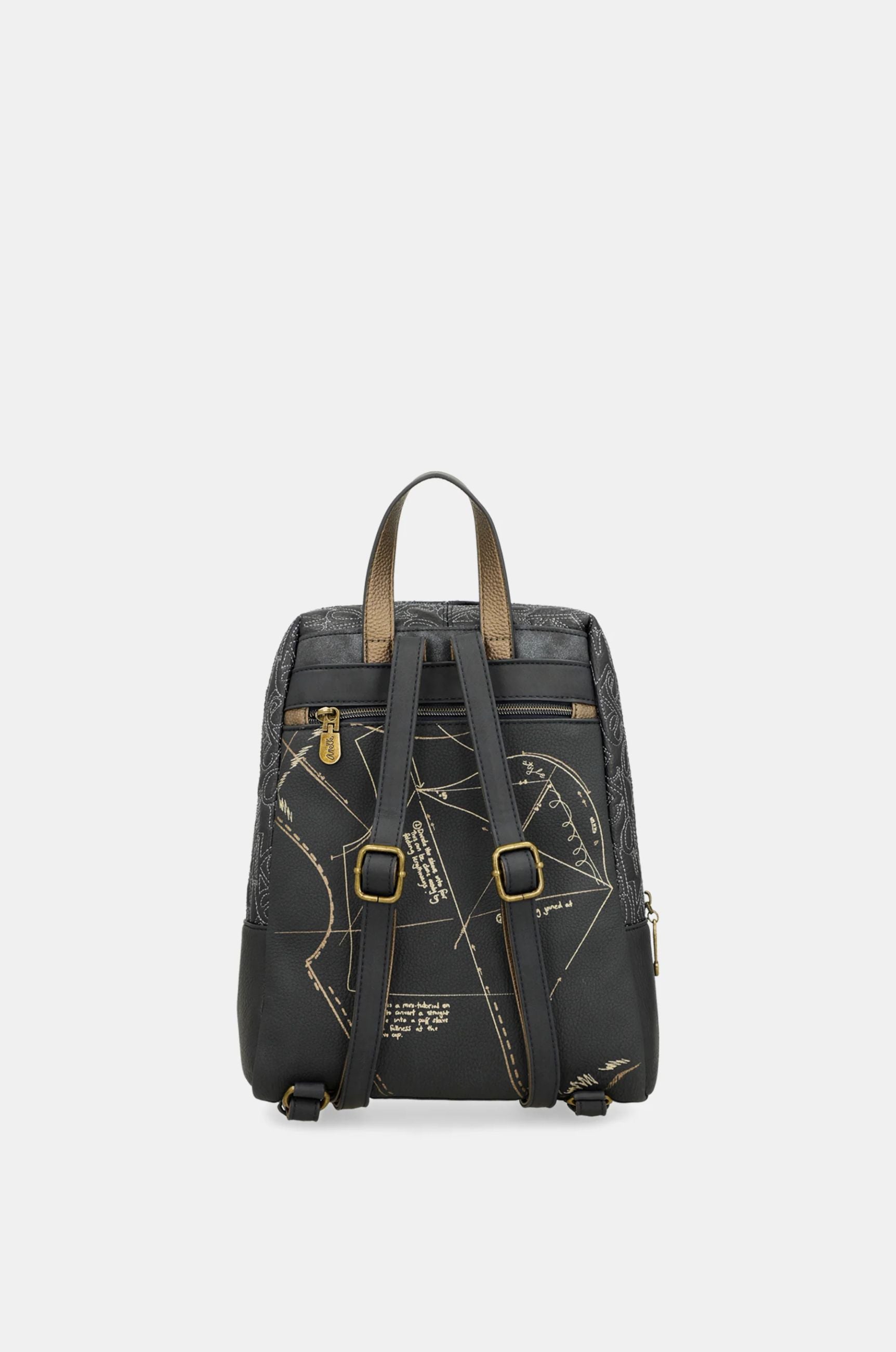 Zaino Anekke Contemporary con tasca frontale e dettagli grafici BLU TU | Giò Fashion