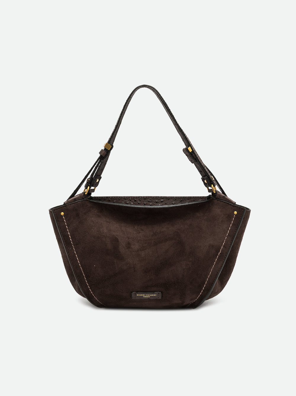 Gianni Chiarini Bloom Shopper Media in Pelle Scamosciata