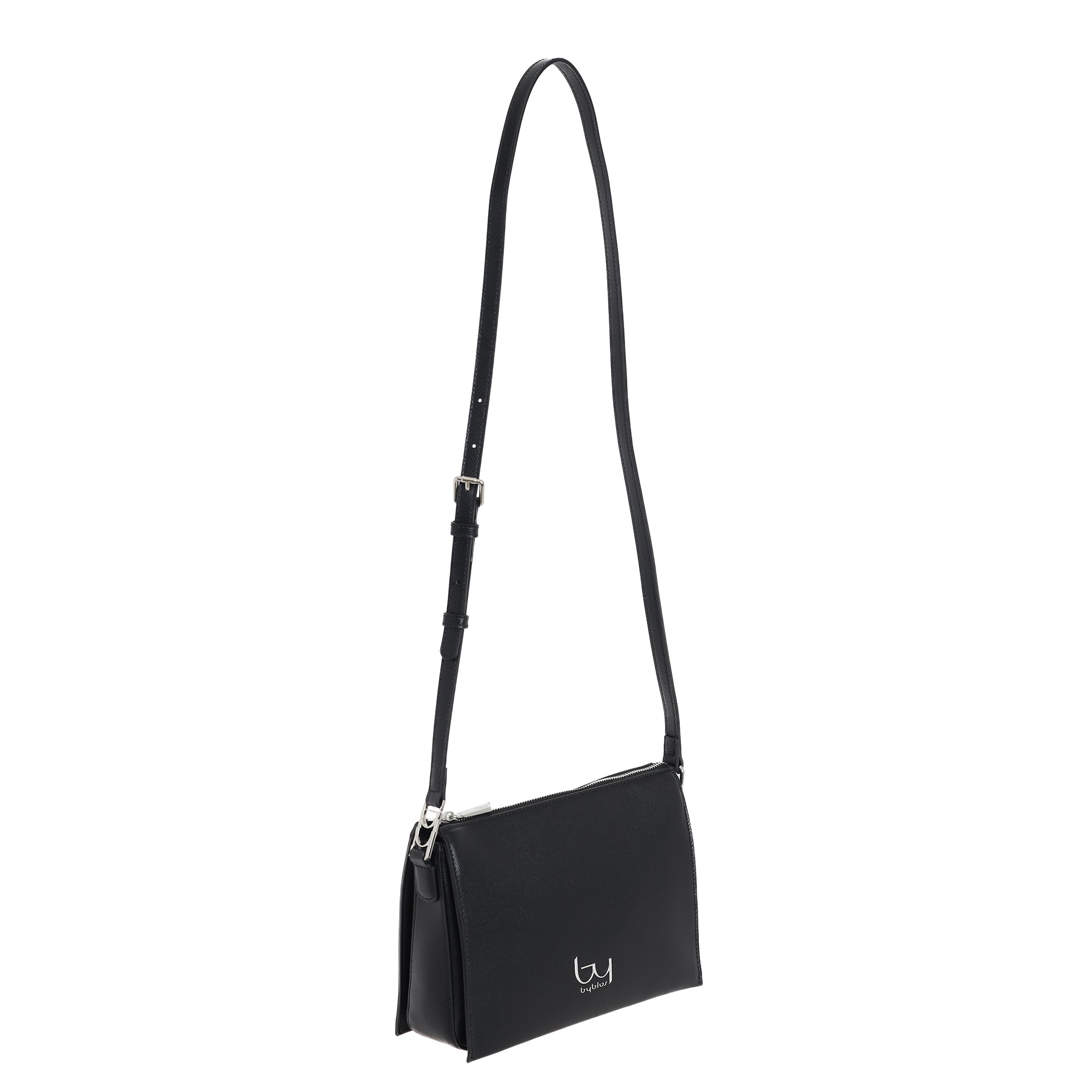 Borsa a tracolla Byblos donna compatta con zip superiore e design minimal Nero TU | Giò Fashion