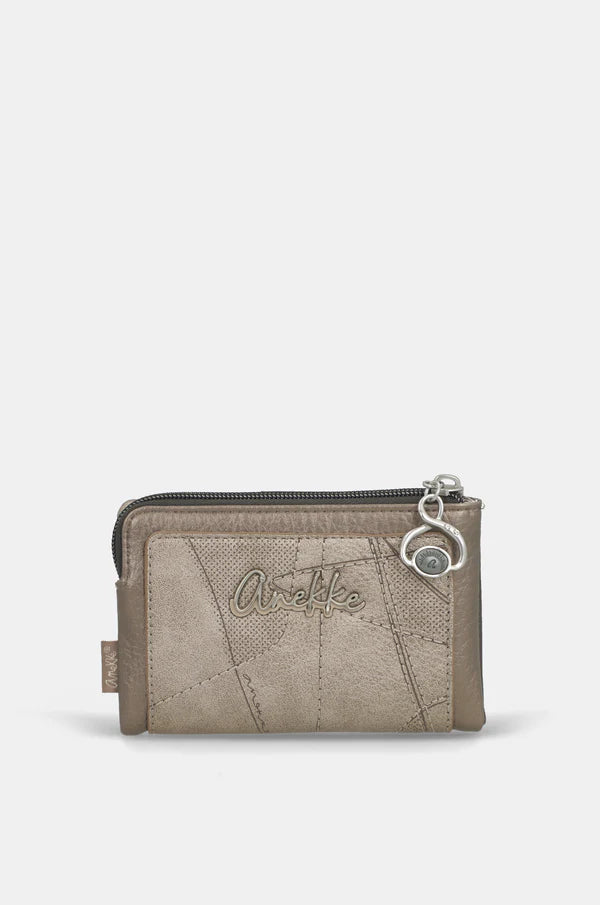 Portafoglio donna Anekke piccolo con zip Marrone TU | Giò Fashion