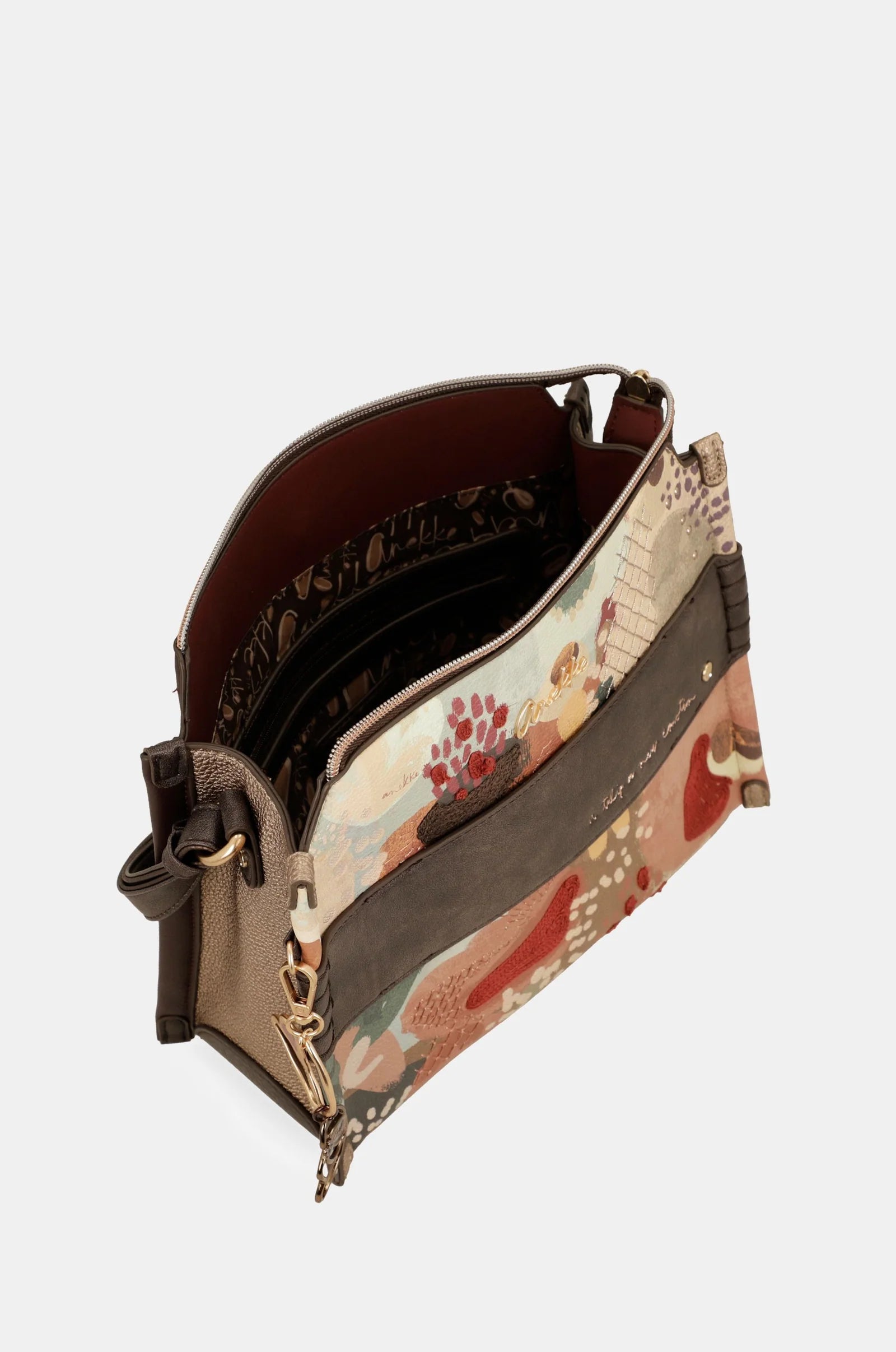 Borsa a Tracolla Donna Anekke Quadrata con Tasche