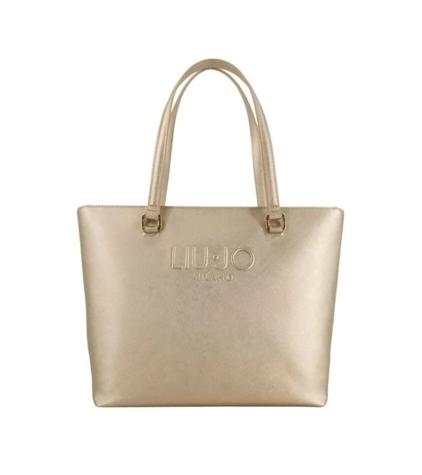 Shopper Liu Jo logo Milano Oro TU | Giò Fashion