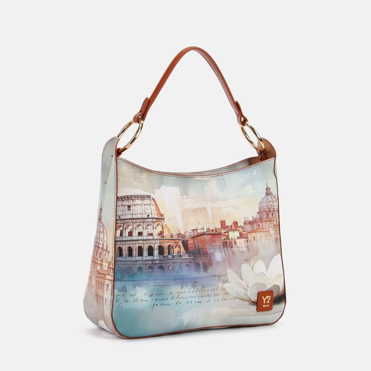 Borsa Hobo Donna Ynot? a Spalla in Ecopelle con Zip