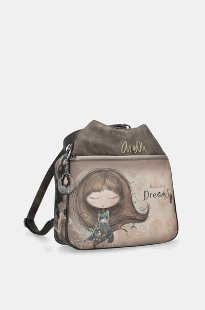 Borsa a spalla trasformabile in zaino Anekke The World of Dreams