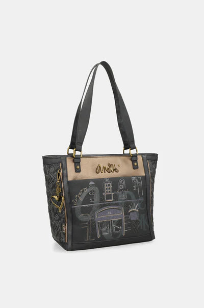 Shopper Anekke Contemporary con manici lunghi e tasca frontale