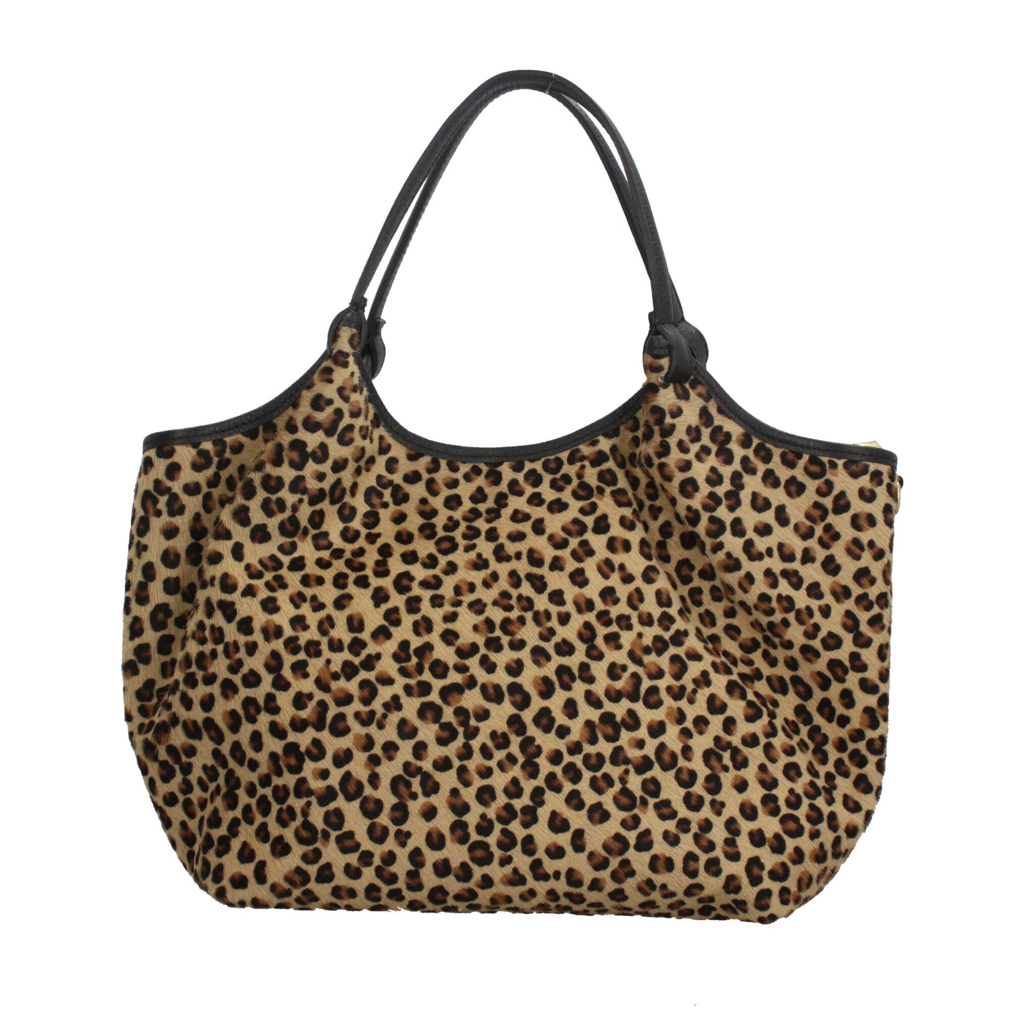 Borsa in pelle leopardata