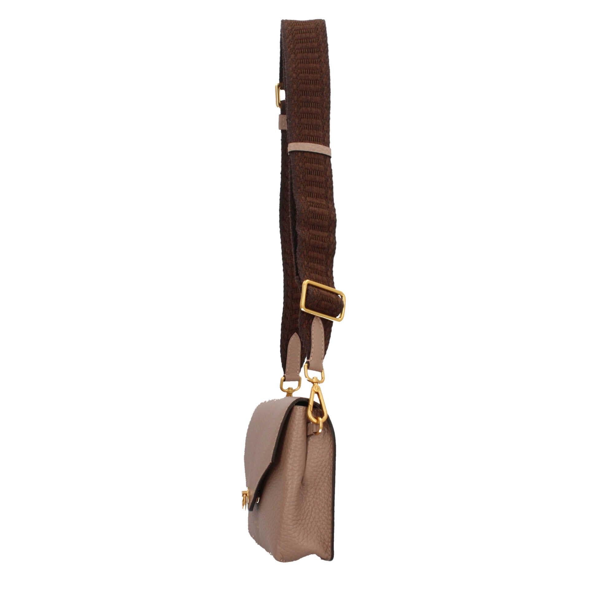 Gianni Chiarini Corallo Mini Bag Essenziale in Pelle Grana Maxi