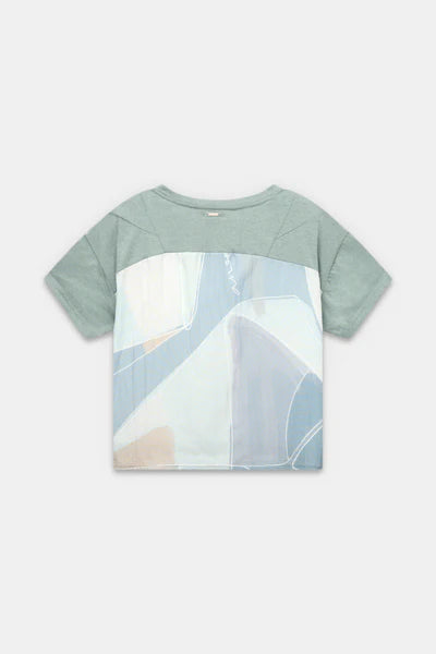 T shirt donna Anekke manica corta con taschino frontale stile casual AZZURRO S/M | Giò Fashion