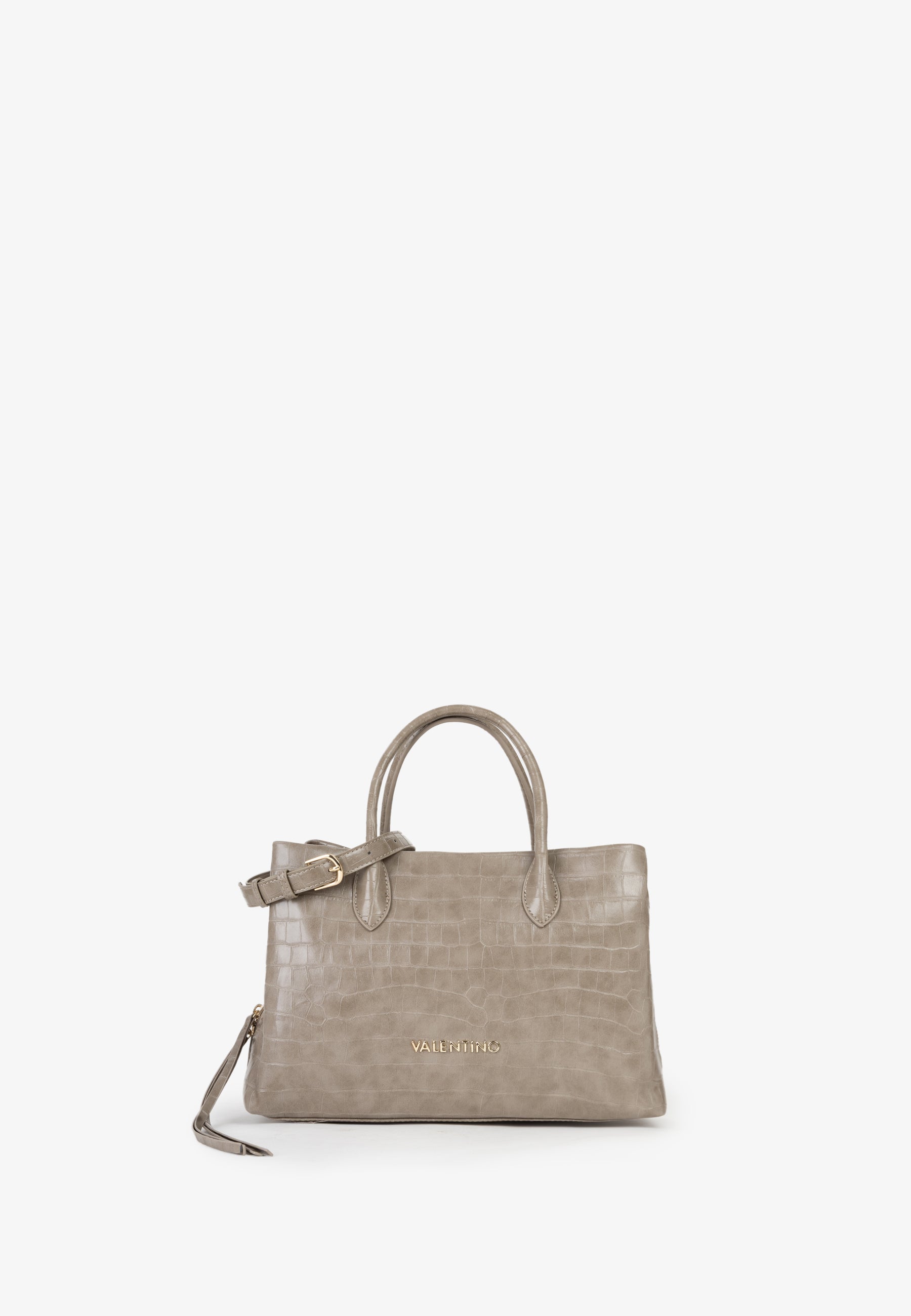 Valentino Borsa a Mano con Trama Effetto Cocco e Tracolla