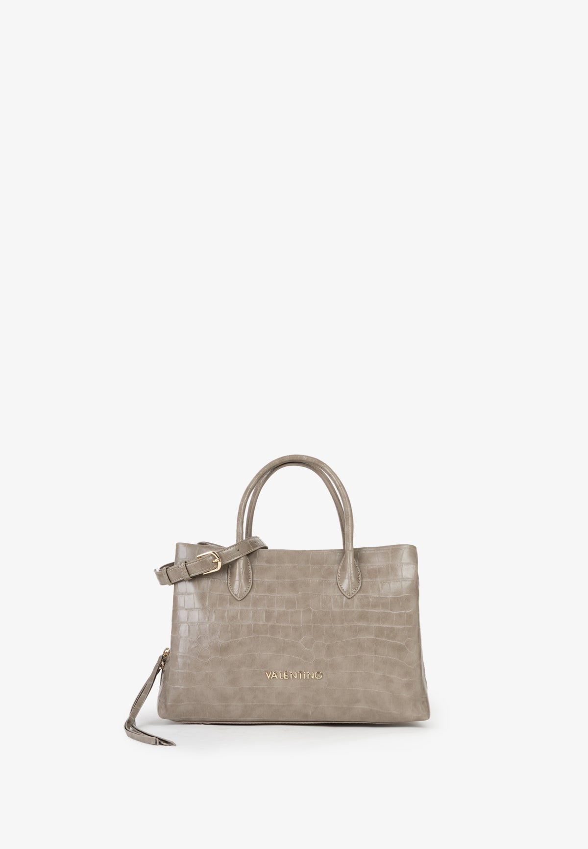 Valentino Borsa a Mano con Trama Effetto Cocco e Tracolla