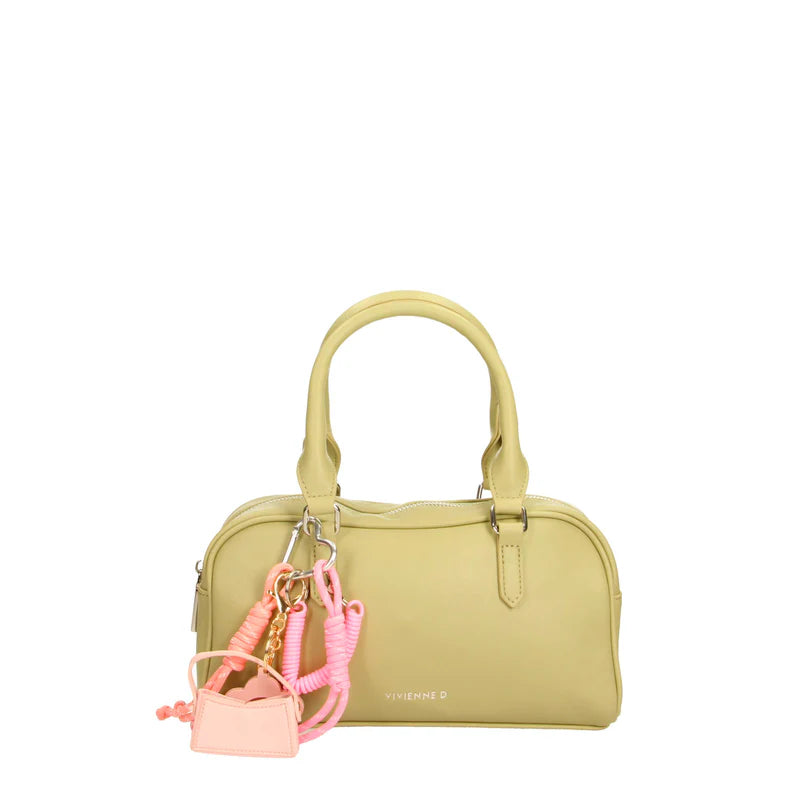 Borsa Vivienne D donna a mano compatta design elegante moderno Verde TU | Giò Fashion