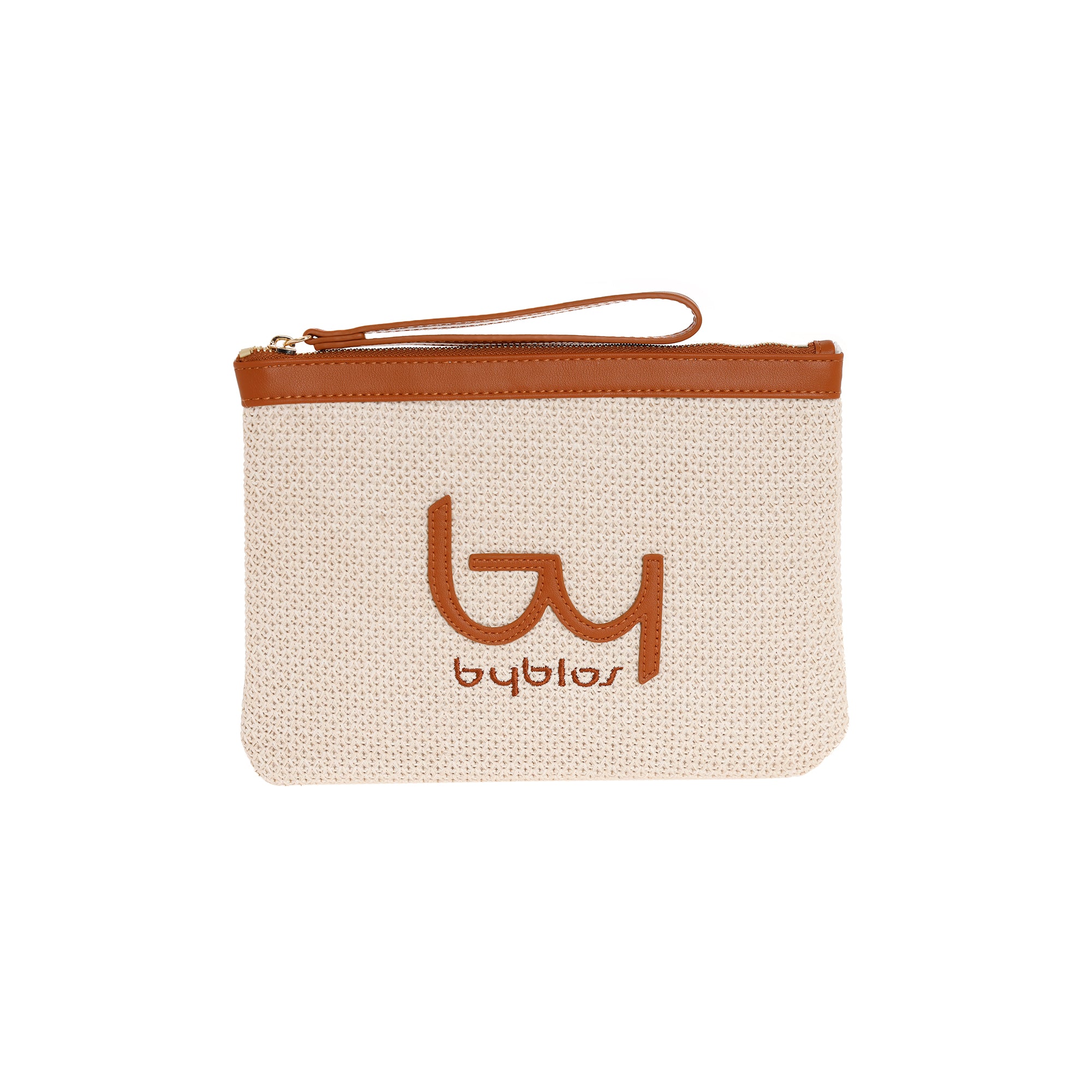 Pochette Byblos donna con polsiera e design in tessuto intrecciato TAN TU | Giò Fashion