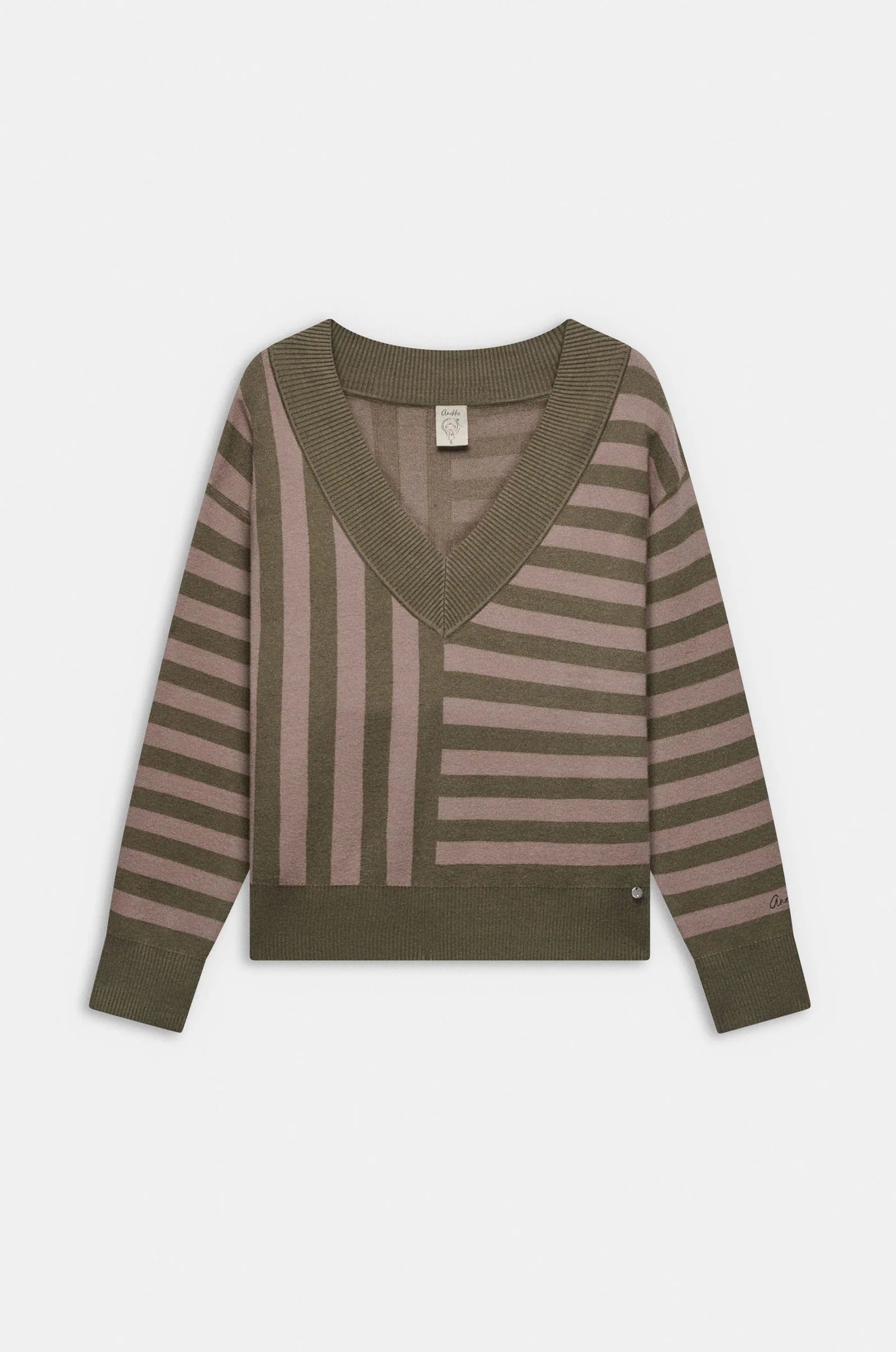 Maglione Donna Anekke a Righe in Maglia dal Design Casual Chic