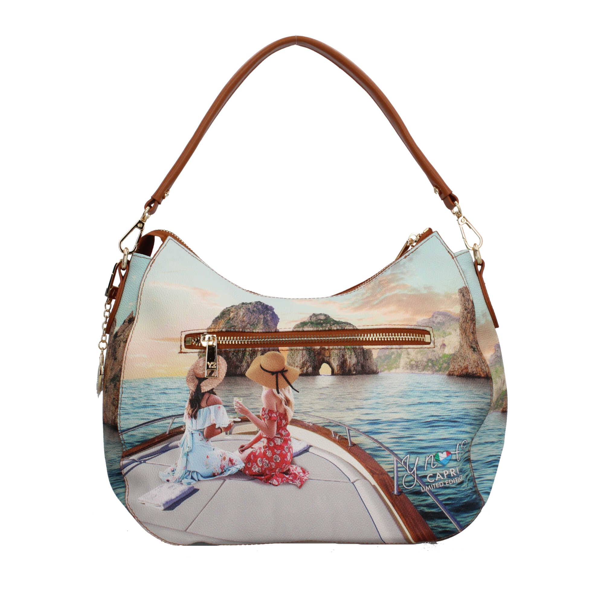 Ynot? Borsa a Spalla Donna Edizione Limitata Morbida con Zip NAPOLI TU | Giò Fashion