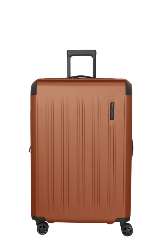 Trolley grande rigido Travelite con espansione e chiusura TSA Marrone TU | Giò Fashion