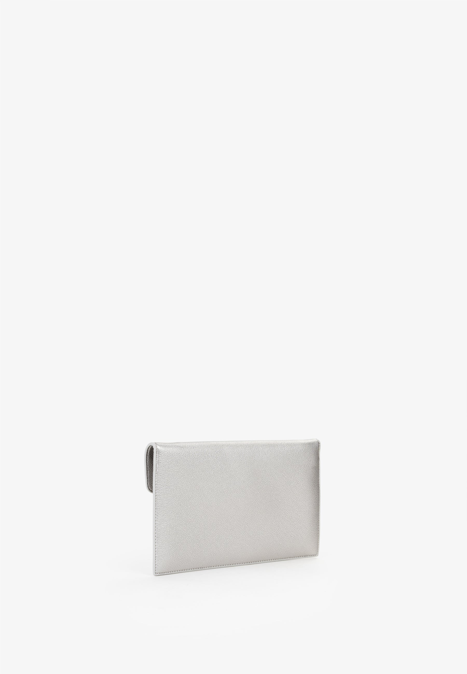 Borsa a tracolla donna Mario Valentino con chiusura a patta e dettaglio V con catena Argento TU | Giò Fashion