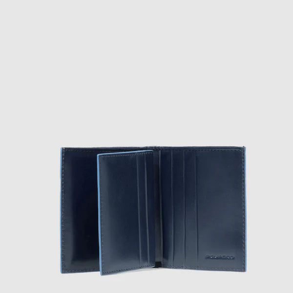 Portafoglio Piquadro uomo in pelle con portacarte e scomparti interni BLU TU | Giò Fashion