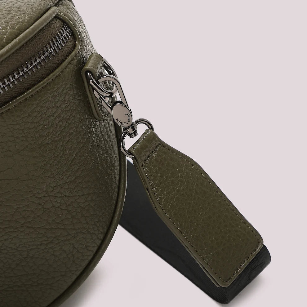 Mimi Muà Borsa Marsupio Donna con Tracolla Logata – Borsa Casual a Spalla e Tracolla