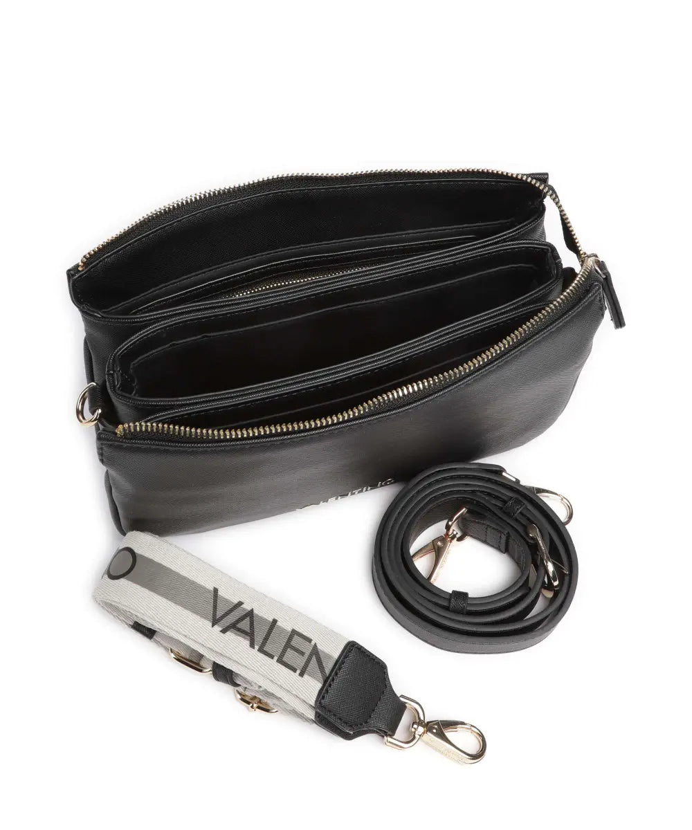 Valentino pochette elegante con tracolla rimovibile e logo frontale