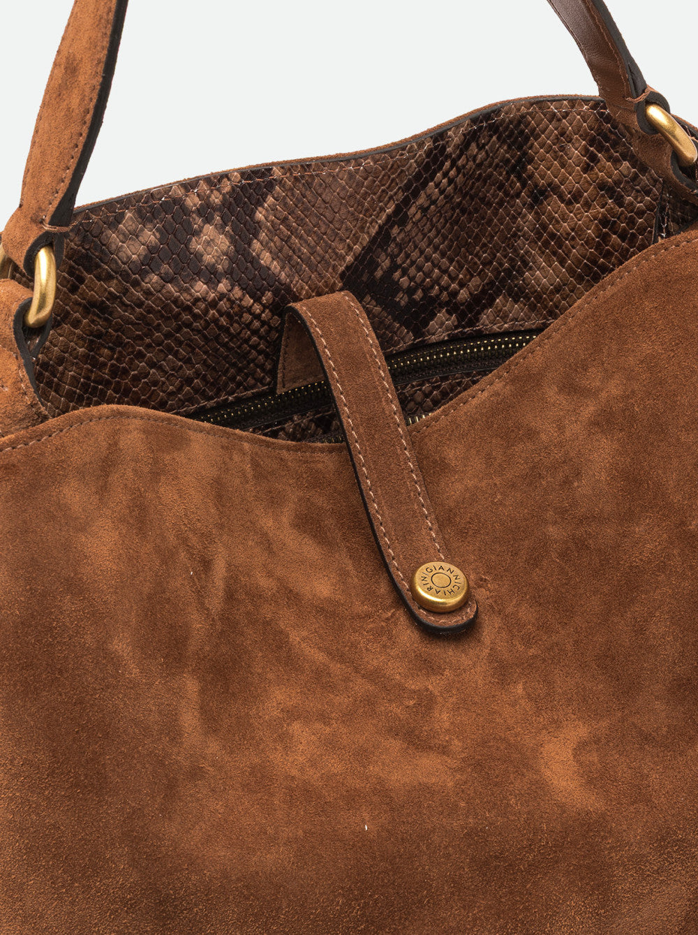Borsa a Spalla Fiona in Pelle Scamosciata