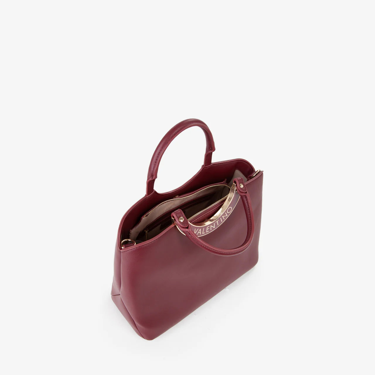 Valentino borsa a mano Wendy con manici rotondi BORDEAUX TU | Giò Fashion