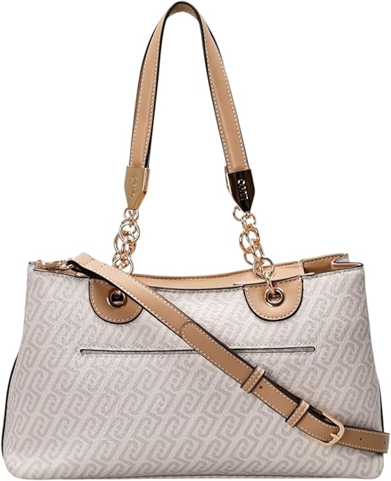 Borsa a Spalla Liu Jo con Logo All Over e Dettagli Catena