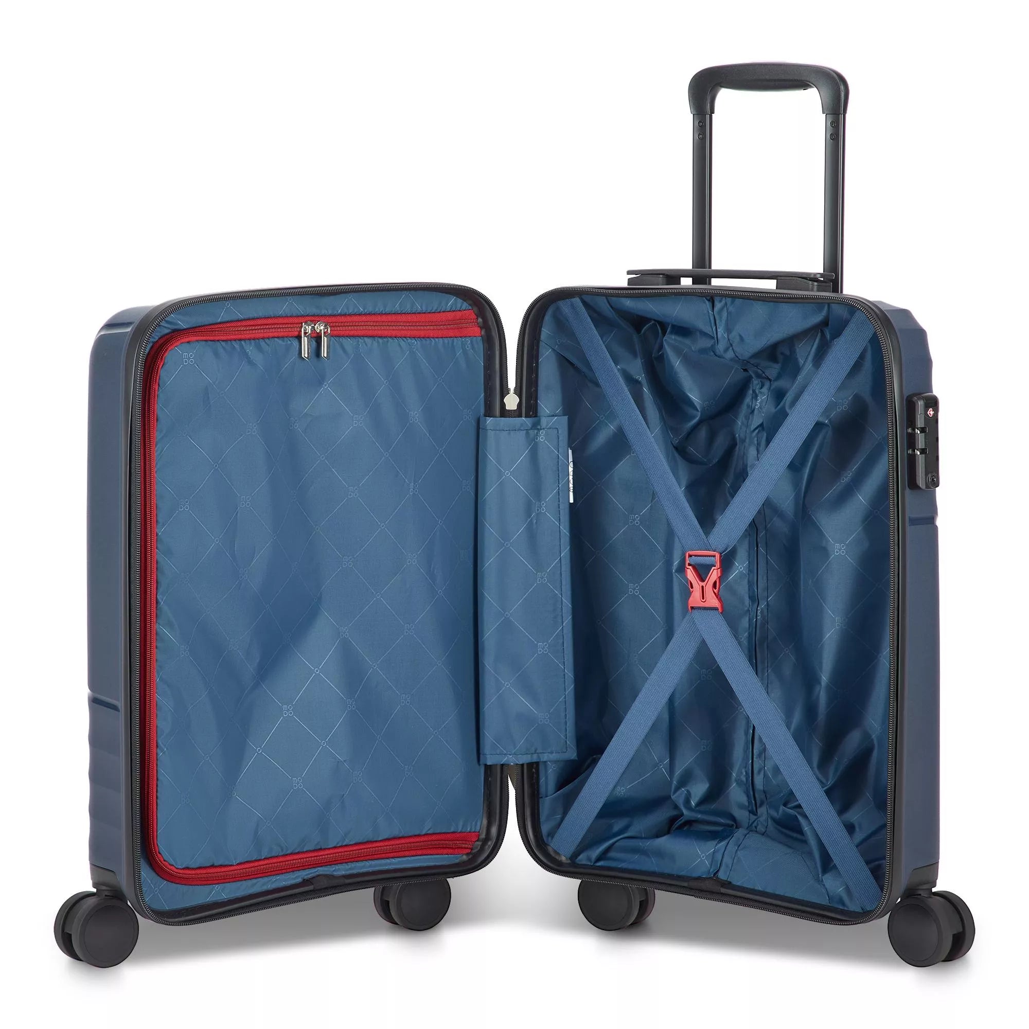 Modo by Roncato Trolley Bagaglio a Mano Rigido 4 Ruote 55x40x20 BLU TU | Giò Fashion