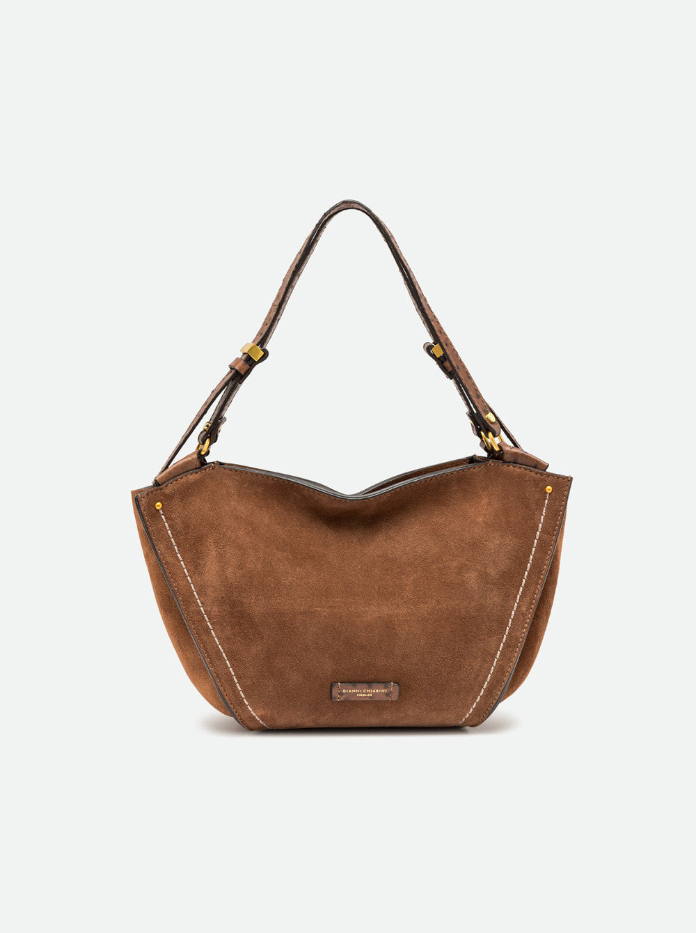 Gianni Chiarini Bloom Shopper Media in Pelle Scamosciata