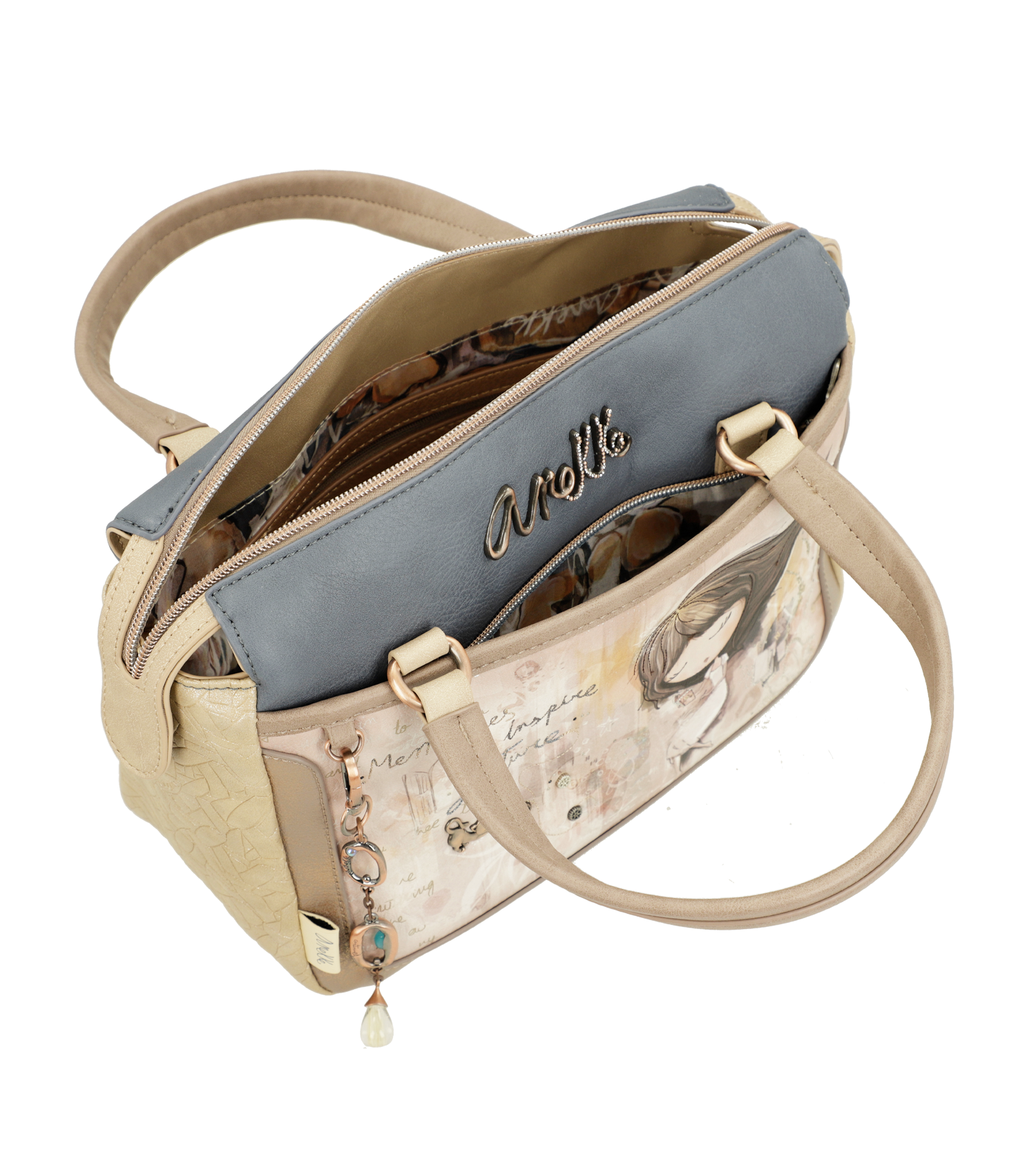 Borsa Anekke elegante e compatta con tracolla regolabile Blu TU | Giò Fashion