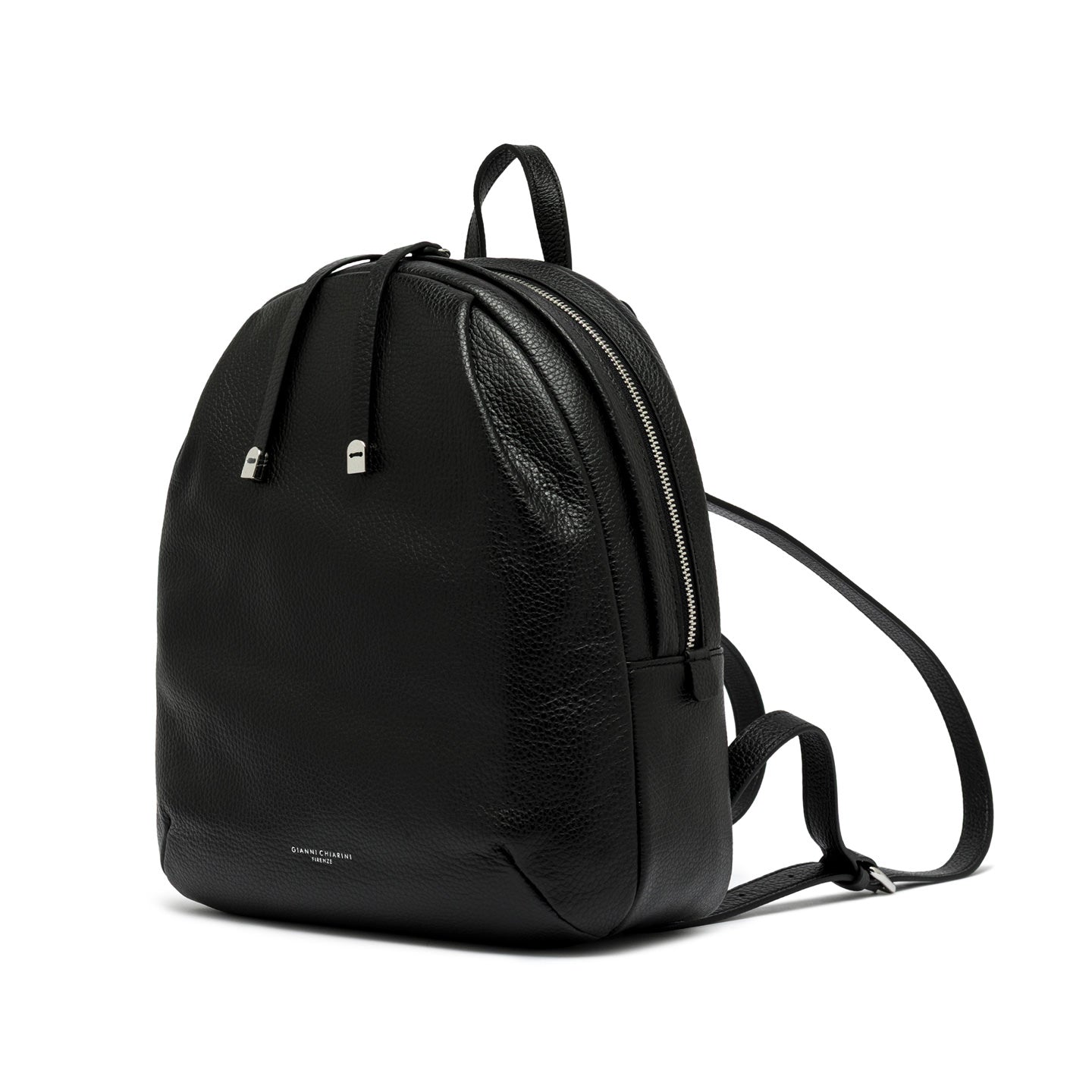Zaino Gianni Chiarini in pelle martellata Nero TU | Giò Fashion
