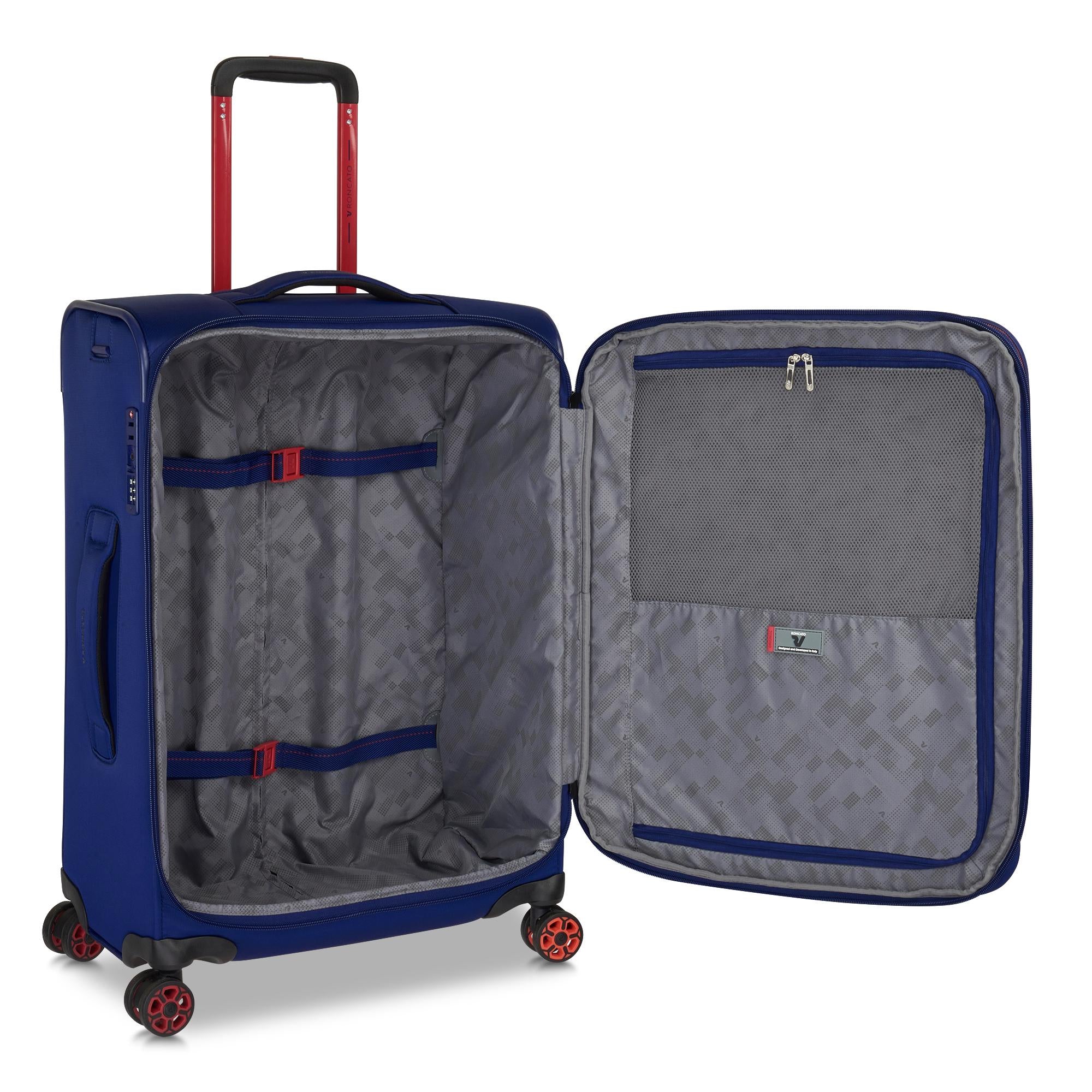 Trolley Medio Roncato 64cm - Valigia Capiente e Resistente BLU SCURO TU | Giò Fashion