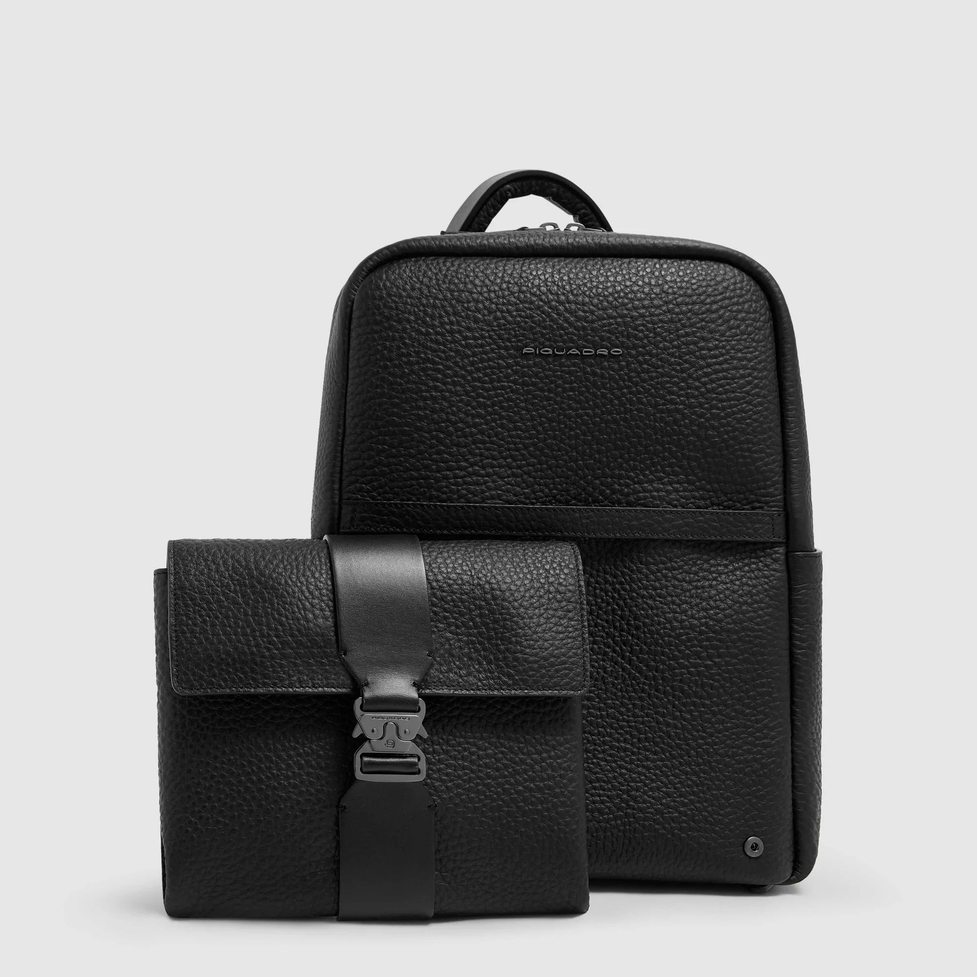 Zaino Uomo Porta PC 14" in Pelle con Doppio Scomparto