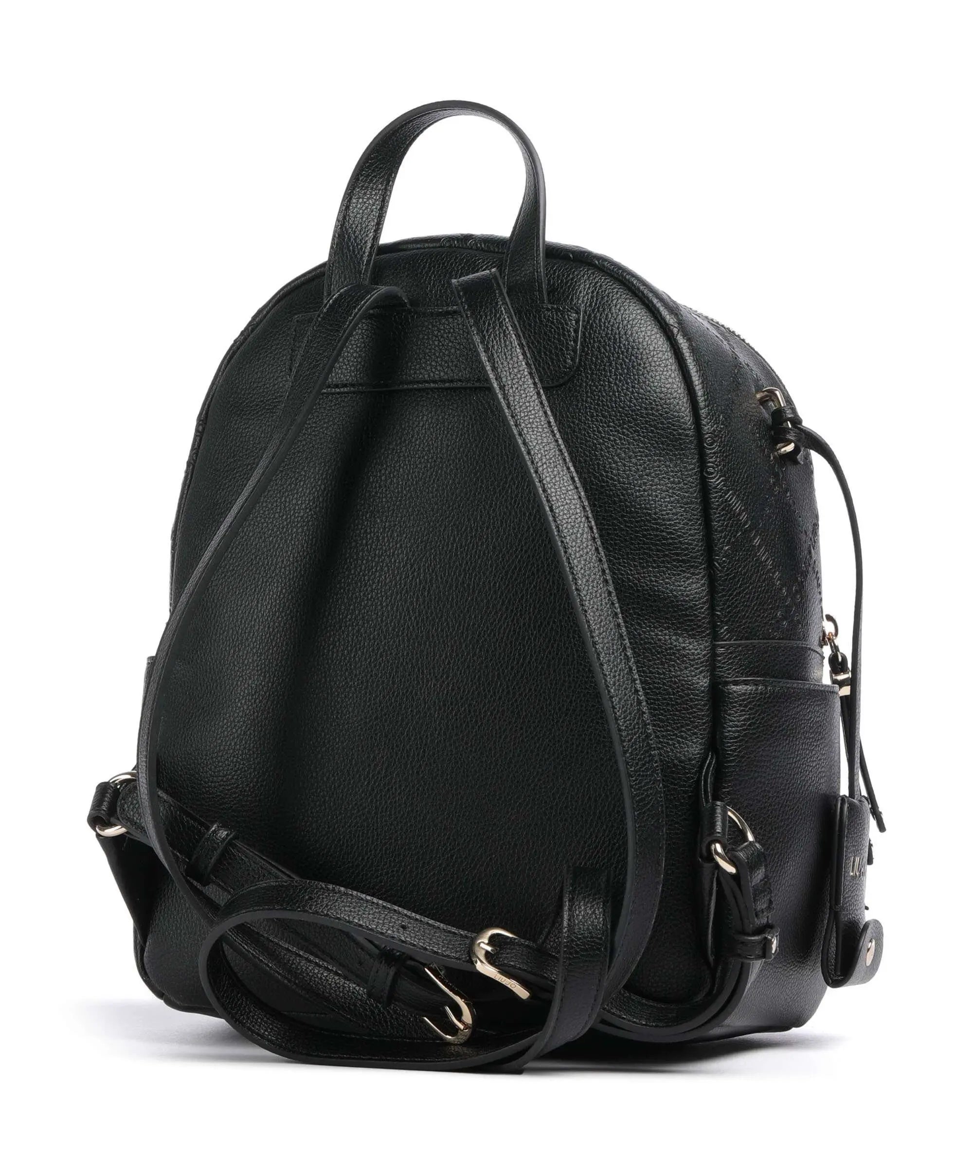 Zaino Liu Jo compatto con logo in rilievo e tasche laterali