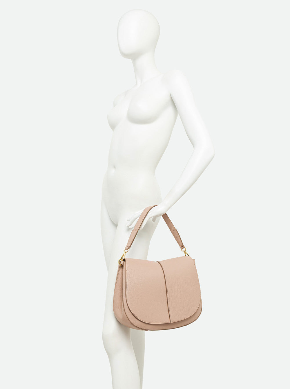 Borsa a spalla Gianni Chiarini Helena Round in pelle con doppia portabilità