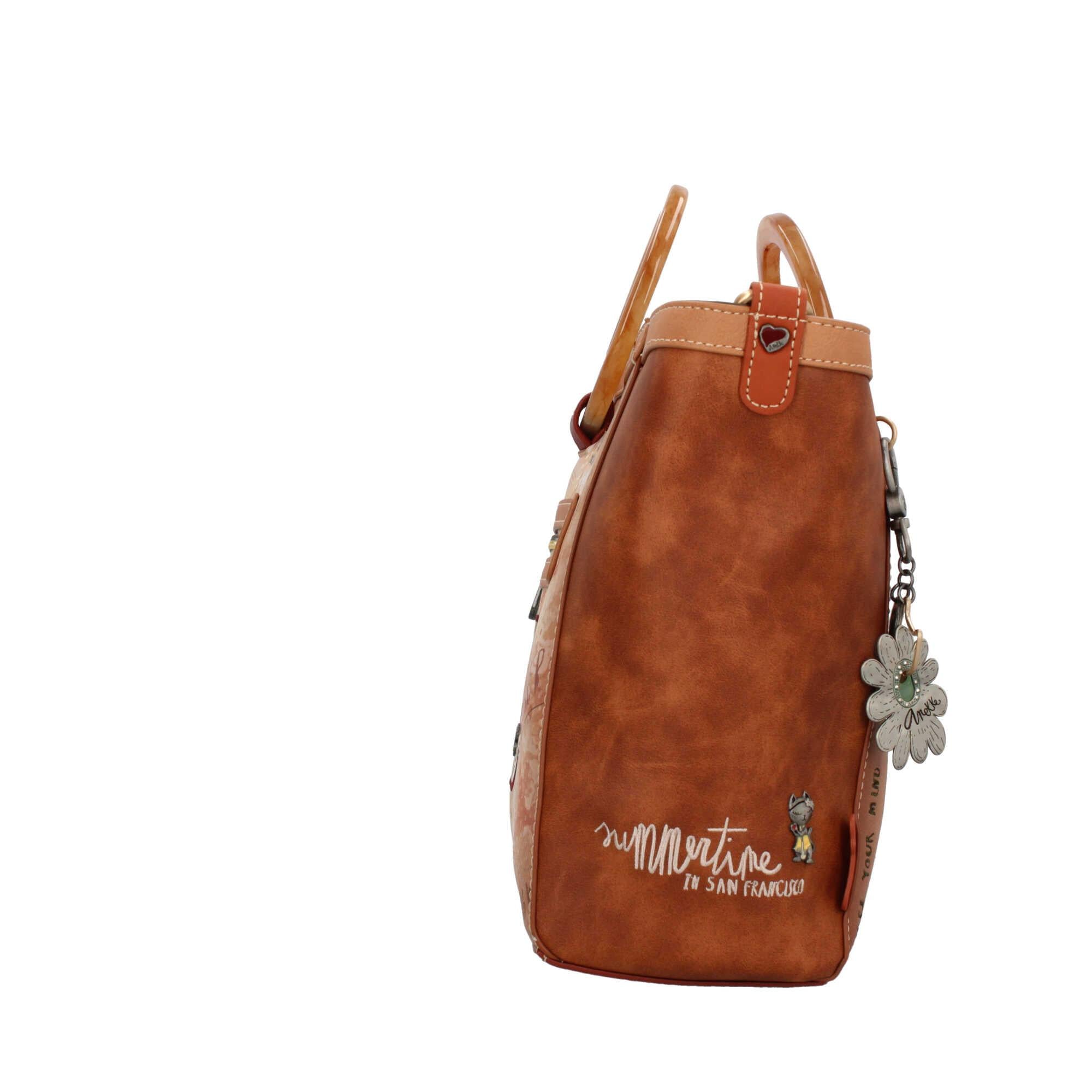 Borsa Crossbody con Manici Tondi 'Flowers Ankeke'