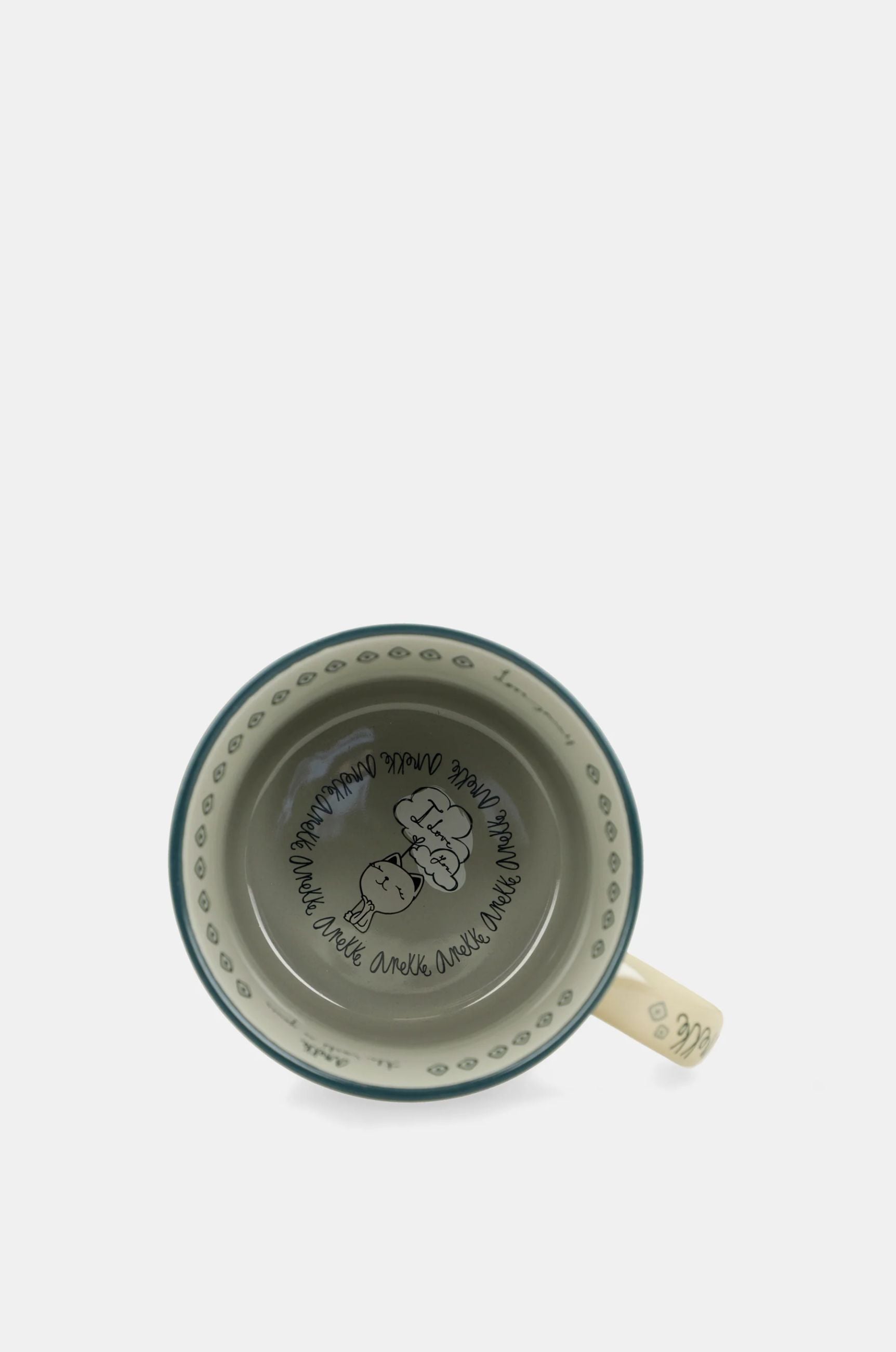 Tazza Anekke donna in ceramica con illustrazione Beige TU | Giò Fashion