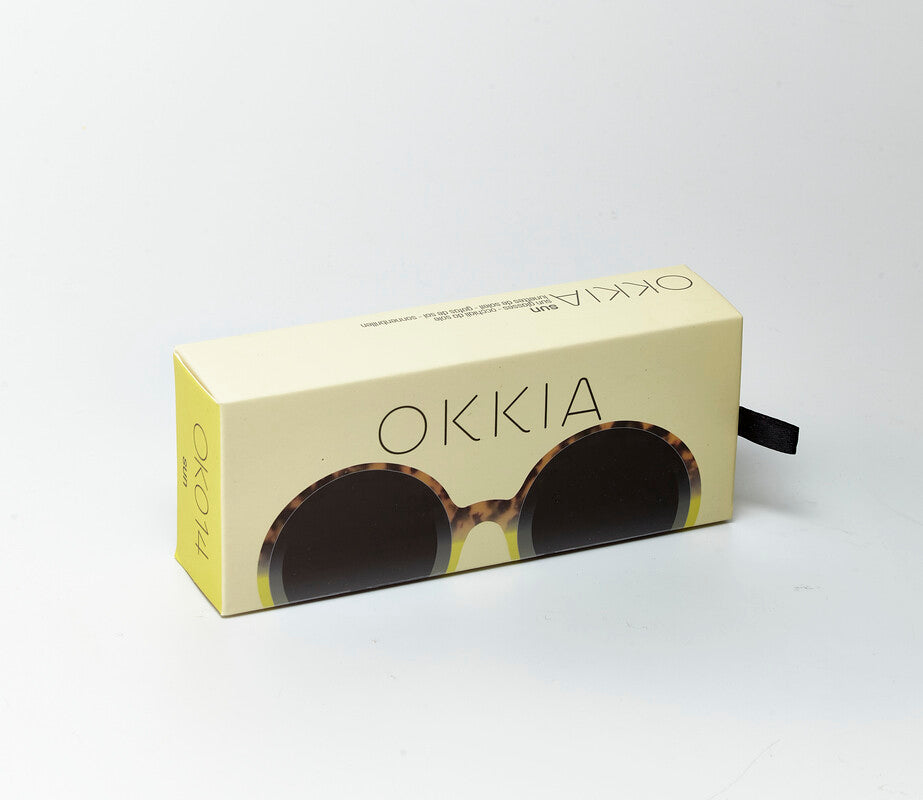OKKIA Monica Round Occhiali da Sole Donna Oversize con Lenti Sfumate e Protezione UV400