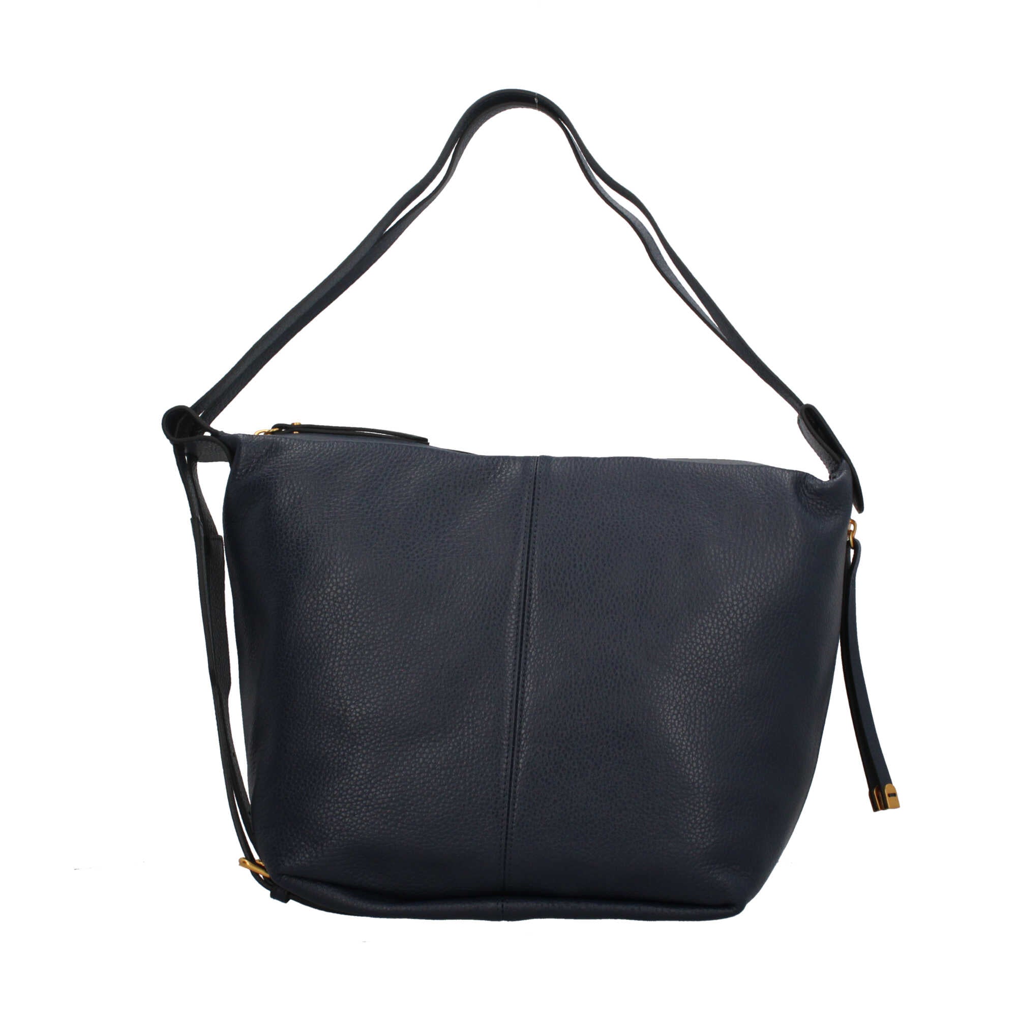 Gianni Chiarini Guia zaino in pelle martellata con doppia zip e tracolle regolabili Blu TU | Giò Fashion